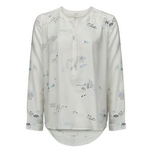 COPY - DES PETITS HAUTS TOINY PRINTED SILK BLOUSE Sz M